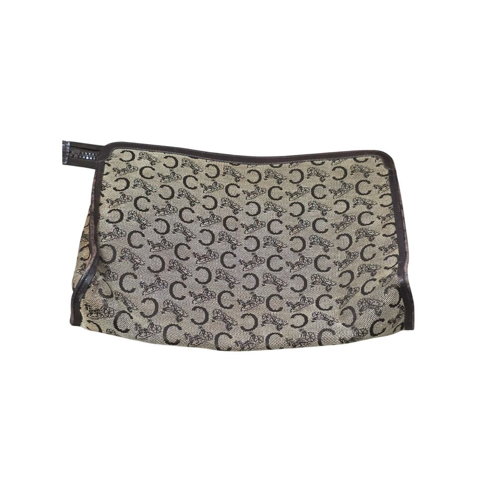 Vintage Celine Clutch Featuring the Iconic "C" Macadam Horse & Carriage - Picture 7 of 11